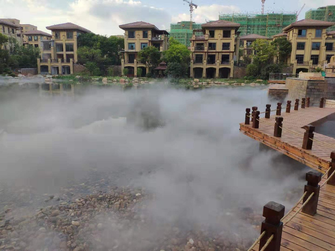 株洲市醴陵旗滨公园里人造雾景观工程